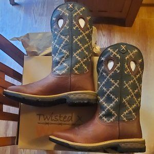 Twisted X Men's Work Boots Size 8